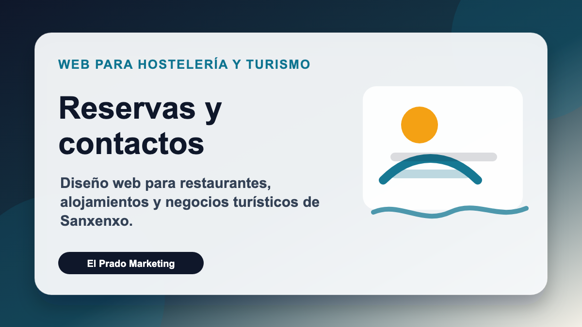 Diseño web para hostelería y turismo en Sanxenxo