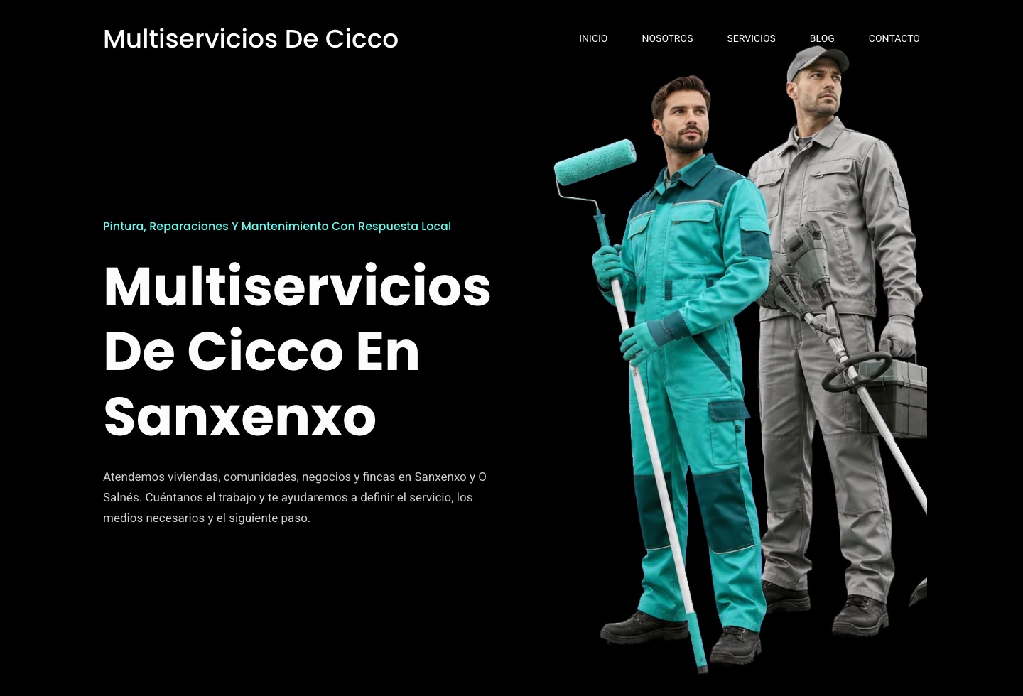 Captura de la web de Multiservicios De Cicco
