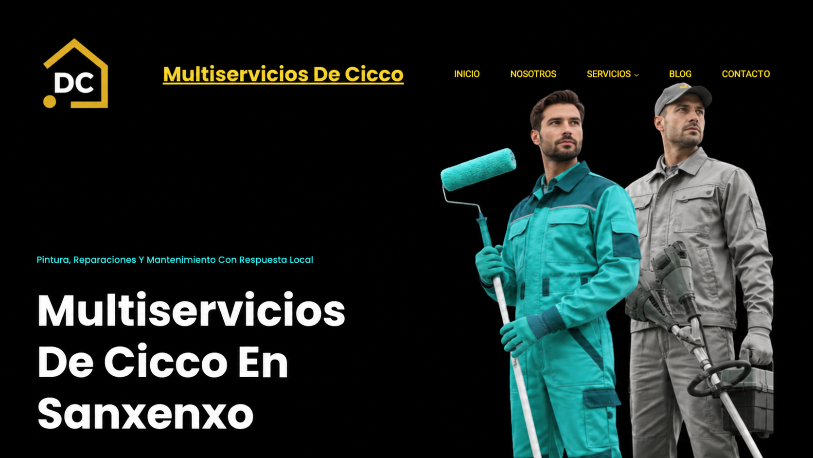 Vista de la portada de Multiservicios De Cicco en Sanxenxo