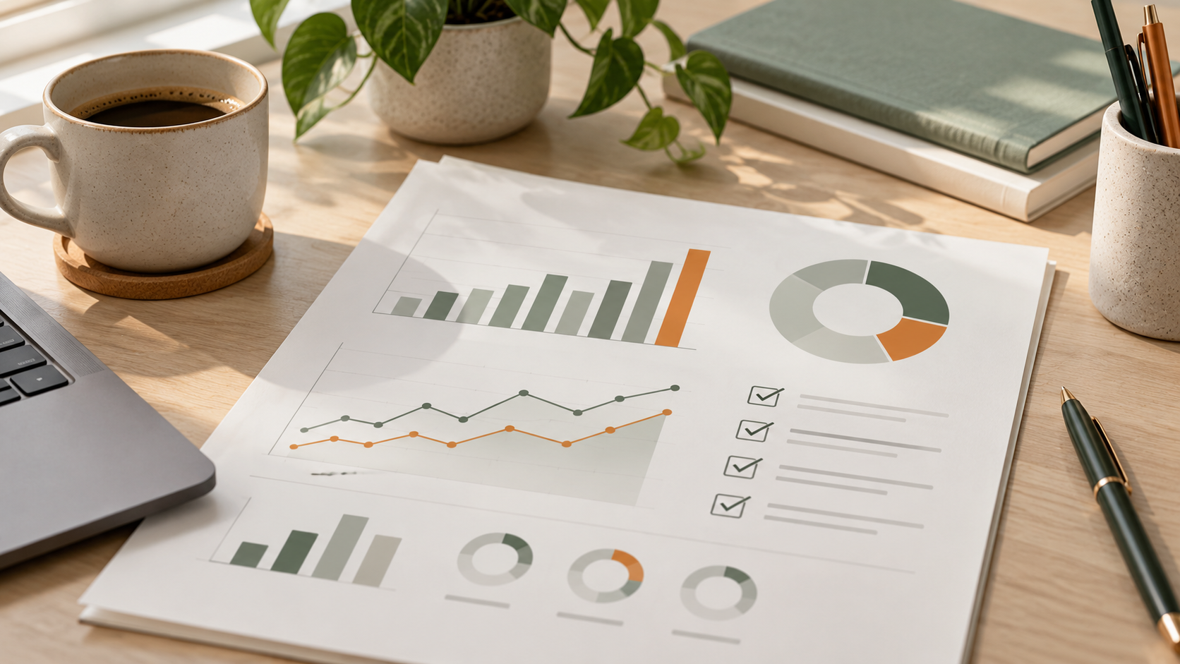 Revisión mensual de analítica de marketing con métricas y decisiones de negocio